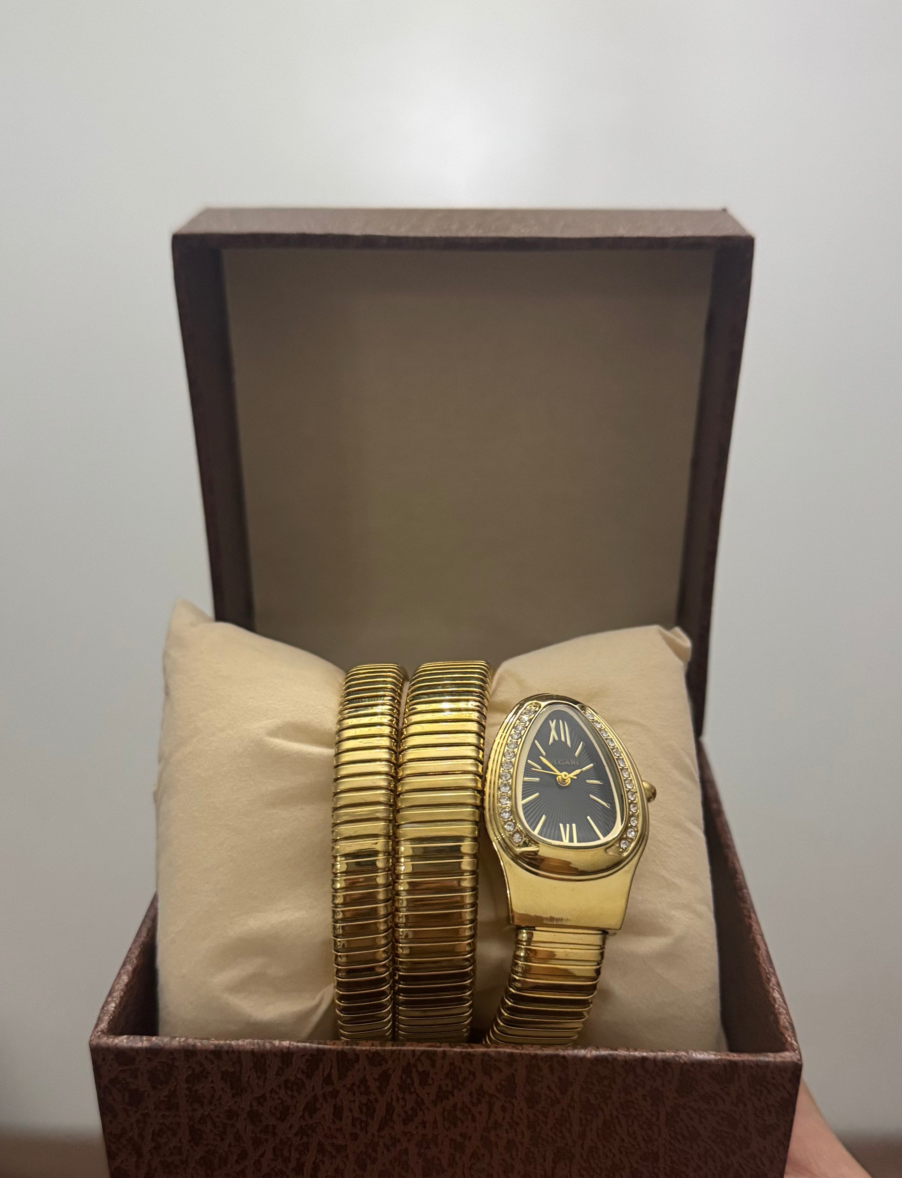 PACK BVLGARI + PORTE FEUILLE COACH MARRON